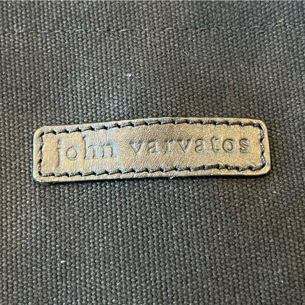 John Varvatos Black Canvas Tote - Picture 6 of 9
